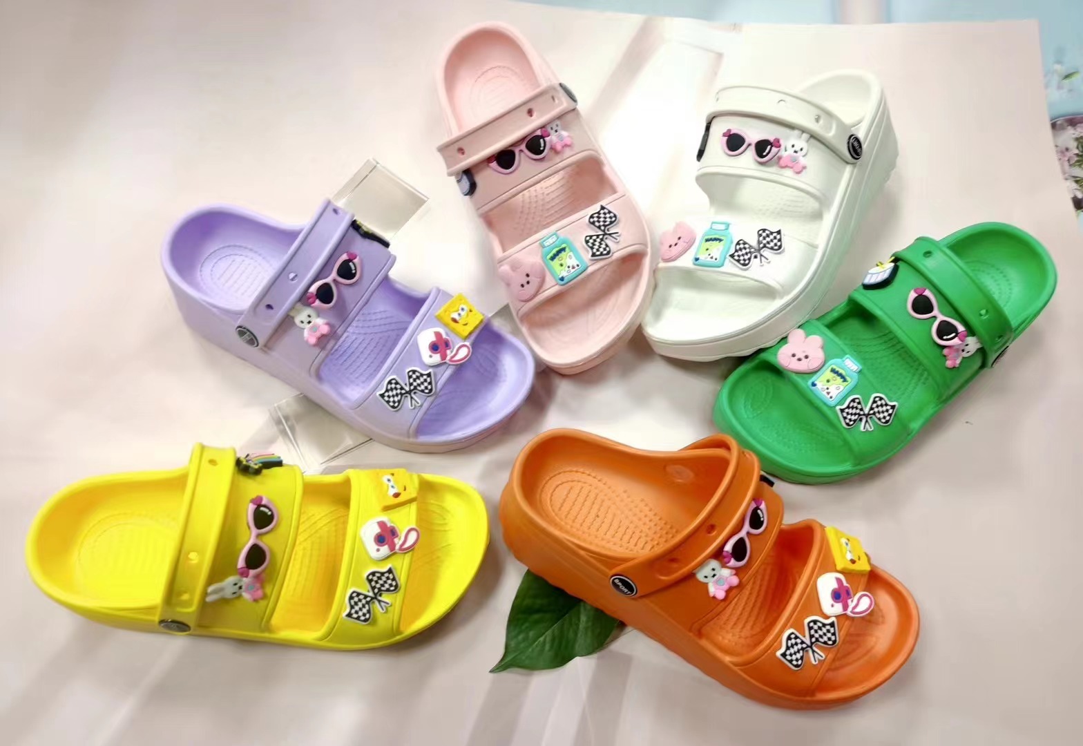 Customized Home Summer Anti-slip Sandals Shoes EVA Waterproof Breathable Lady Sandals