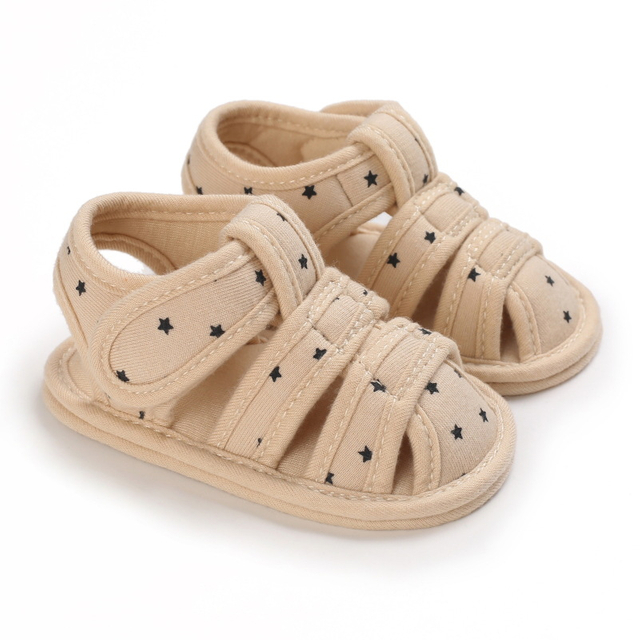 Baby Soft Soles Indoor Non-slip Star Pattern Casual Shoes 0-1 Years Kids Shoes Baby Sandals