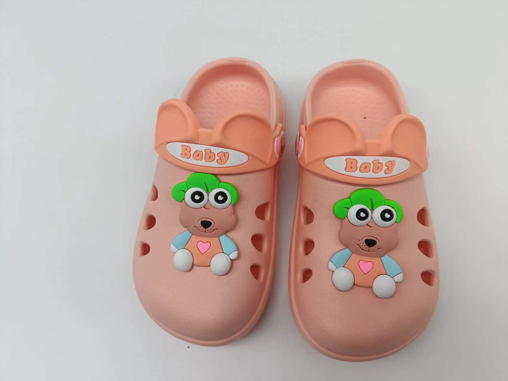 Summer Beach Cartoon Hole Shoes Toddler Anti-Slippery Soft Sole EVA Clogs For Kids 