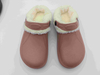 Customized Design EVA Winter Warm Clog with Fur Lining Garden Clogs