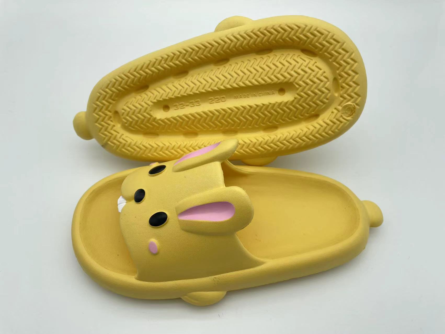 Summer Indoor Kids Slippers Anti-skid Cute Rabbit Casual Home Slippers