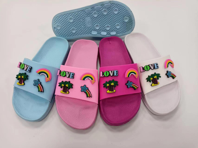 Summer New Cartoon Boys And Girls Lovely Home Indoor Children's Slippers Non Slip Bathroom Slippers