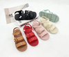 New Summer Baby Girls Fancy Sandals Flats Soft Bottom Open Toe Shoes With Flower Princess Girls Casual Beach Fashion Sandals