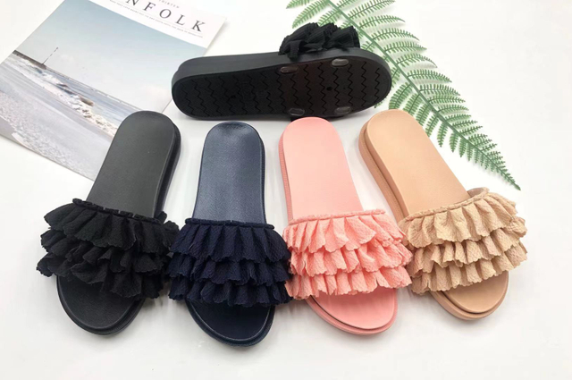 Delicate Fabric Decoration Slipper(TNDL10002)