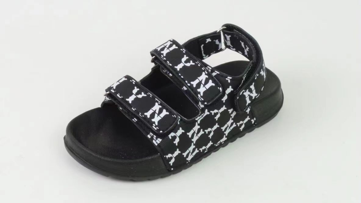 Customized Summer Casual Breathable Anti Slip Children Sandals with Magic Buckle 