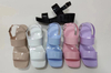 Summer Fashion Solid Color High-Heeled Sandals Casual Beach Woman Jelly Slipper