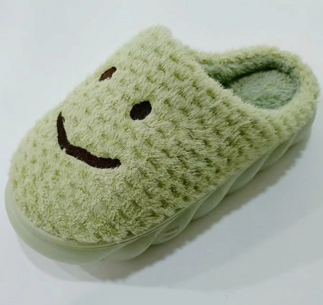 New Arrival Comfy Soft Fashion Funny Smile Indoor Bedroom Slippers Shoes