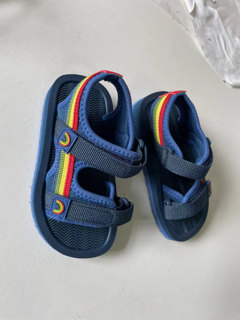 Summer New Children's Shoes Boys Casual Beach Shoes Webbing Fashion Simple Open-toed Sandals