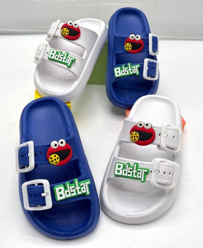 Kids Girls Slides Summer Boys And Girls Indoor Non-slip Sandals And Slippers Cartoon Bath Slippers
