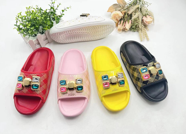Custom Casual Slides Footwear Women PVC Sandals Shoes With Accessories